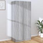 vidaXL Kledingkast 90x52x200 cm bewerkt hout grijs sonoma, Huis en Inrichting, Kasten | Kledingkasten, Verzenden, Nieuw