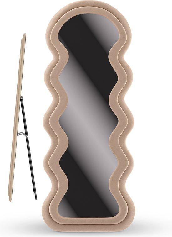 2dekans | OUD Mirlux Wavy Teddy Spiegel - Passpiegel -, Huis en Inrichting, Lampen | Wandlampen, Zo goed als nieuw, Ophalen of Verzenden