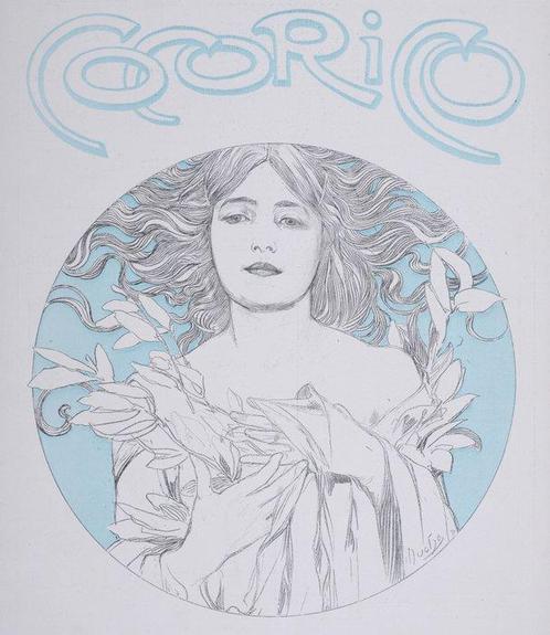 Alphonse Mucha (1860-1939) - Cocorico, Antiek en Kunst, Kunst | Designobjecten