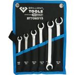 Brilliant Tools Open Ringsleutelset Leidingen 8-19mm 6-delig, Verzenden, Nieuw