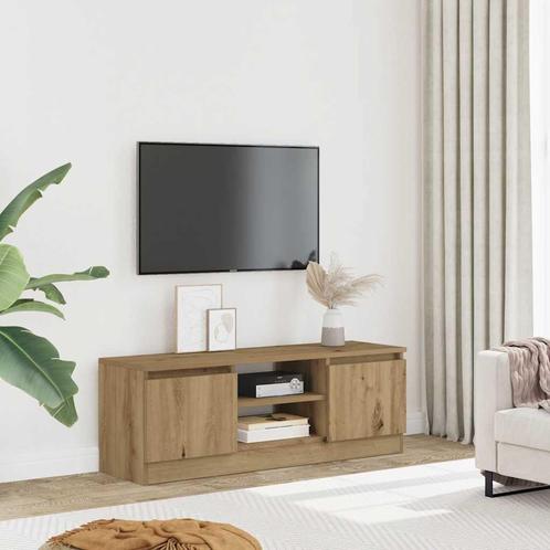 vidaXL Tv-meubel 102x30x36 cm bewerkt hout artisanaal, Huis en Inrichting, Kasten | Televisiemeubels, Nieuw, Overige houtsoorten