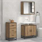 vidaXL Dressoir artisanaal eikenkleurig 35.5 x 35 x 76 cm, Huis en Inrichting, Kasten | Dressoirs, Verzenden, Nieuw, Overige houtsoorten