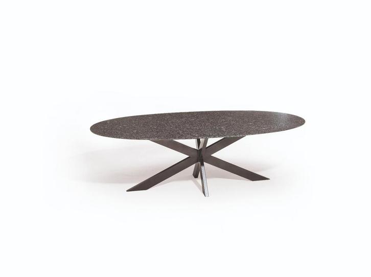 Berlijn granieten tafel - 240 x 120 cm. - diamond, Tuin en Terras, Tuintafels, Nieuw, Overige materialen, Rond, Verzenden