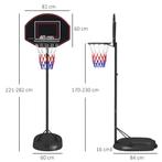 TRUUSK SPORTNOW Verstelbare Basketbalring 221-282cm Met Onbr, Verzamelen, Verzenden, Nieuw
