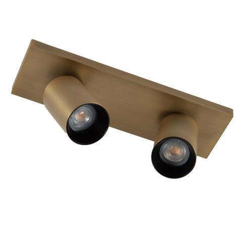 Lynn 2 Opbouwspot Messing Binnenverlichting Spots opbouw, Huis en Inrichting, Lampen | Spots, Verzenden