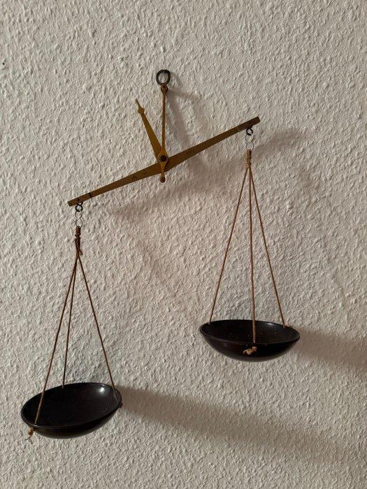 Apothekersweegschaal - Messing, Bakeliet -, Antiek en Kunst, Curiosa en Brocante