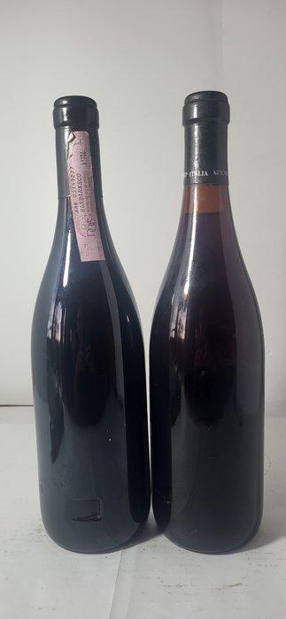 1974 & 1993 Gaja - Barbaresco - 2 Flessen (0.75 liter), Verzamelen, Wijnen