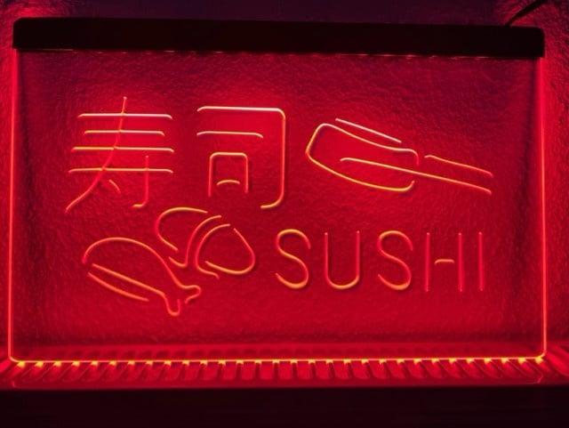 Sushi neon bord lamp LED verlichting reclame lichtbak, Verzamelen, Merken en Reclamevoorwerpen, Nieuw, Verzenden