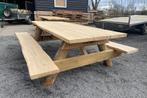 Rockwood® Landschapspicknicktafel Eiken / Kastanje 220cm, Tuin en Terras, Picknicktafels, Ophalen of Verzenden, Nieuw, Rechthoekig
