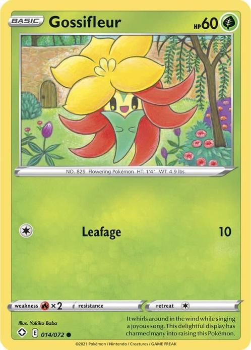 gossifleur 014/072 shining fates, Hobby en Vrije tijd, Verzamelkaartspellen | Pokémon, Losse kaart, Nieuw, Foil, Ophalen of Verzenden
