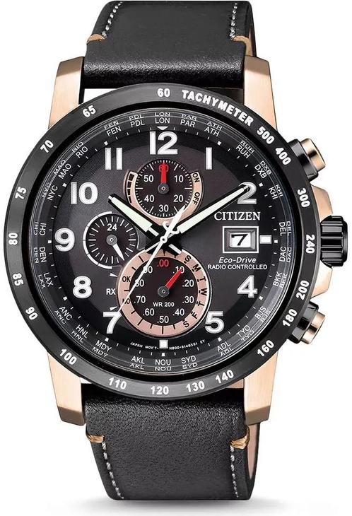 Citizen AT8126-02E Radio Controlled horloge, Sieraden, Tassen en Uiterlijk, Horloges | Heren, Leer, Nieuw, Staal, Citizen, Polshorloge