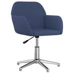 Blauwe Bureaustoel - Tweedekansje - Stof & Metaal - OP=OP!, Ophalen of Verzenden, Nieuw, Blauw, Bureaustoel