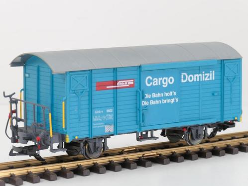 KISS 1004 Rhb Gbk-v 5502 Gesloten goederenwagen Cargo Dom..., Hobby en Vrije tijd, Modeltreinen | Overige schalen, Overige typen