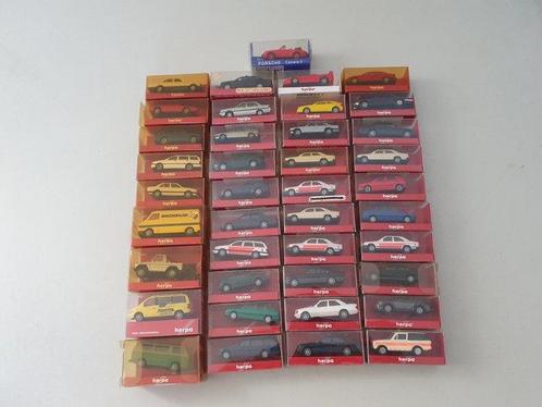 Herpa H0 - Modeltreinlandschap (40) - Diverse autos 40x, Hobby en Vrije tijd, Modeltreinen | H0