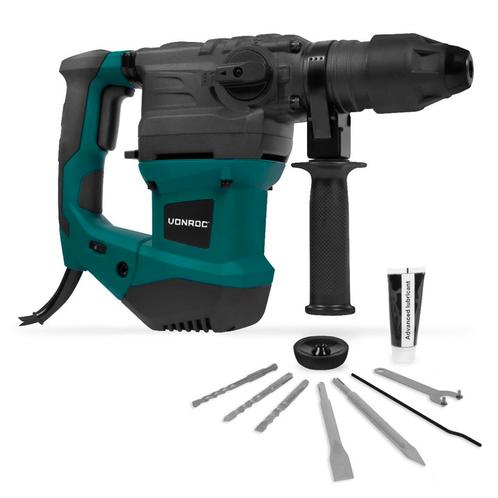 Boorhamer 1800W – 6 Joule – SDS plus – 4 functies | Incl., Doe-het-zelf en Verbouw, Gereedschap | Boormachines, Nieuw, Verzenden