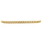 Gouden armband gourmet 21 cm 14 karaat, Sieraden, Tassen en Uiterlijk, Armbanden, Verzenden, Zo goed als nieuw, Goud, Goud