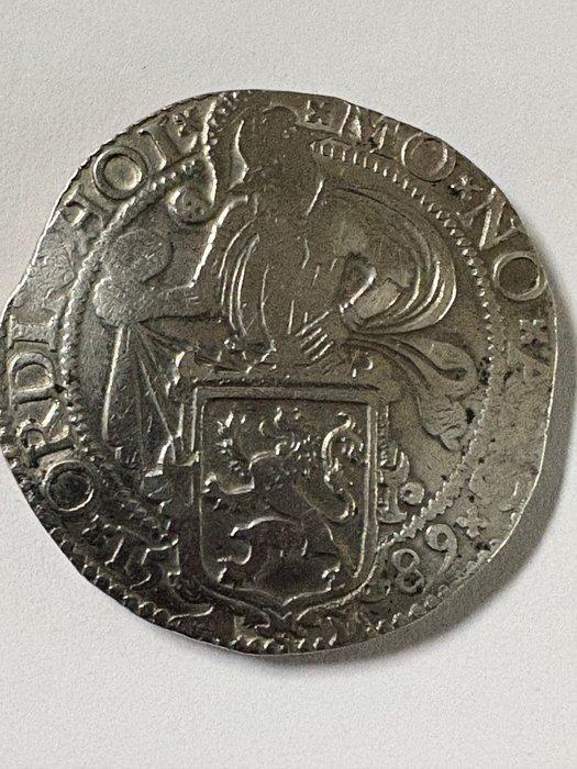 Nederland, Zeeland Leeuwendaalder 1589 Zilver munt zeldzaam, Postzegels en Munten, Munten | Nederland