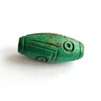 Oud-Chinees Turquoise Zeldzame XL langwerpige kraaltalisman