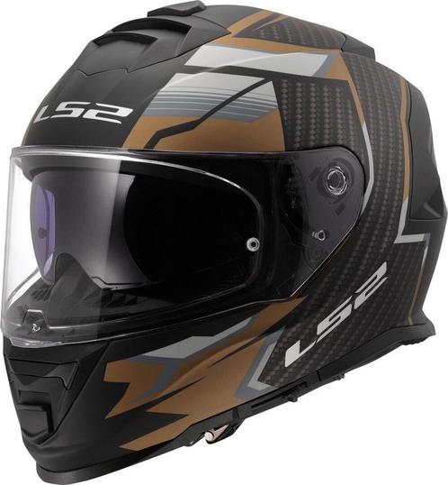 LS2 FF800 Storm II Tracker Zwart Gold 06 Integraalhelm, Motoren, Kleding | Motorhelmen, Integraalhelm, Heren, XXL, Nieuw met kaartje