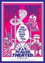 Posters - Poster Bowie, David - Tower Theatre, Verzamelen, Verzenden, Zo goed als nieuw