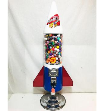 Mighty Mite Rocket Kauwgomballen Dispenser Tafelmodel beschikbaar voor biedingen