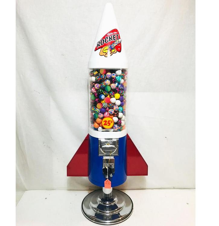 Mighty Mite Rocket Kauwgomballen Dispenser Tafelmodel, Spelcomputers en Games, Games | Overige, Ophalen