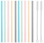 Fako Bijoux® - Siliconen Rietjes Set Pastel - 10, Huis en Inrichting, Verzenden, Nieuw