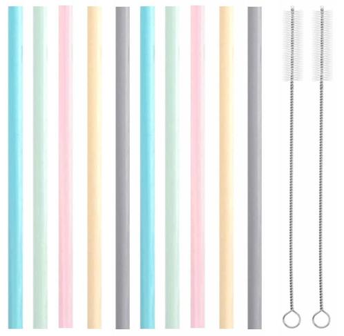 Fako Bijoux® - Siliconen Rietjes Set Pastel - 10, Huis en Inrichting, Keuken | Bestek, Verzenden