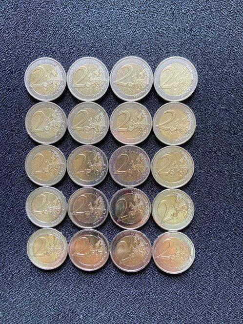 Frankrijk. 2 Euro 2008/2024 (20 monnaies) (Zonder, Postzegels en Munten, Munten | Europa | Euromunten