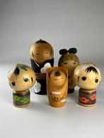 Beeldje - One-of-a-Kind Kokeshi Doll (5) - Hout