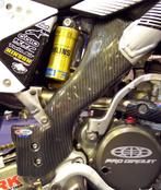 Pro Carbon framebeschermers ( lang ) Kawasaki KX 450F 2006-2, Ophalen of Verzenden, Nieuw