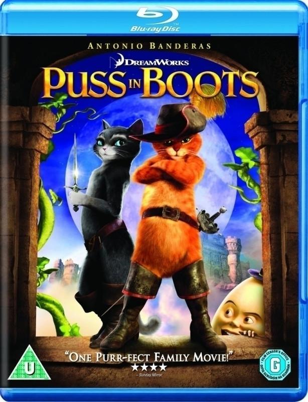 De Gelaarsde Kat (Puss in Boots) (Blu-ray), Cd's en Dvd's, Blu-ray, Gebruikt, Verzenden