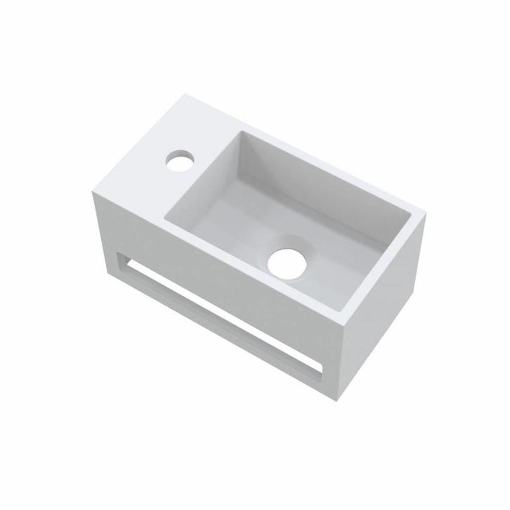 Fontein met Handdoekhouder Best Design Mona Solid Surface, Doe-het-zelf en Verbouw, Sanitair, Ophalen of Verzenden