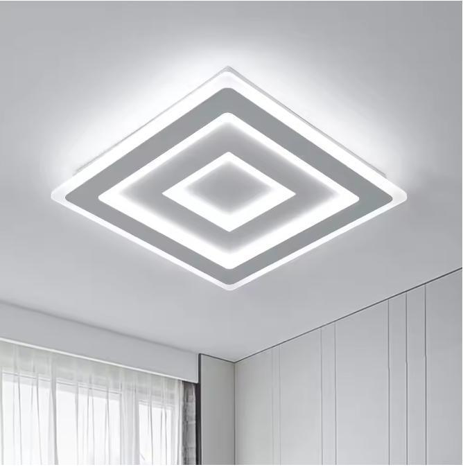 Vierkante LED Plafondlamp – 42W Acryl Wit voor Slaapkamer en, Huis en Inrichting, Lampen | Plafondlampen, Nieuw, Verzenden
