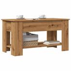 vidaXL Salontafel 101x49x52 cm bewerkt hout artisanaal, Verzenden, Nieuw, Overige houtsoorten, 100 tot 150 cm