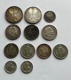 Europa. Collectie 12 zilveren munten (Duitsland, Nederland