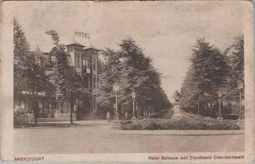 AMERSFOORT - Hotel Bellevue met Standbeeld Oldenbarneveld, Verzamelen, Ansichtkaarten | Nederland, Verzenden