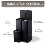 Prullenbak Cairo 60L – Design Prullenbak met 3 Vakken, Huis en Inrichting, Verzenden, Nieuw