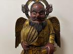 Eextra-large(80cm) wooden gilded Tengu statue and features a, Antiek en Kunst