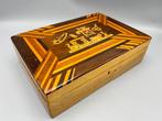 Kist - Hout - Vintage naaikist opbergbox, Antiek en Kunst