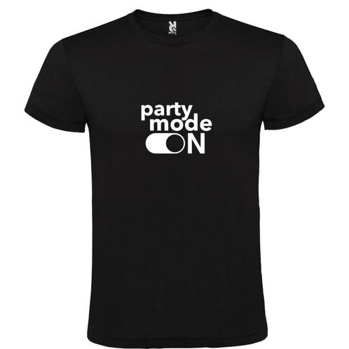 T-Shirt met de tekst Party Mode On, Kleding | Heren, T-shirts, Overige kleuren, Nieuw, Overige maten, Verzenden