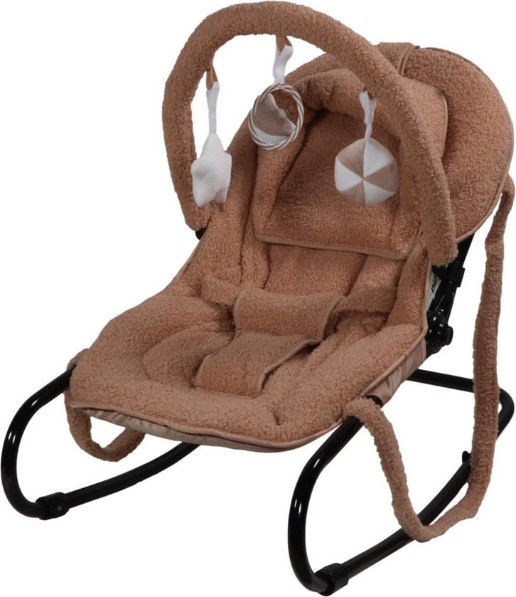 Ding Viggo Bouclé Nougat Wipstoel DI-903581, Kinderen en Baby's, Wipstoeltjes, Nieuw, Verzenden