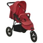 vidaXL Kinderwagen staal rood, Kinderen en Baby's, Kinderwagens en Combinaties, Verzenden, Nieuw