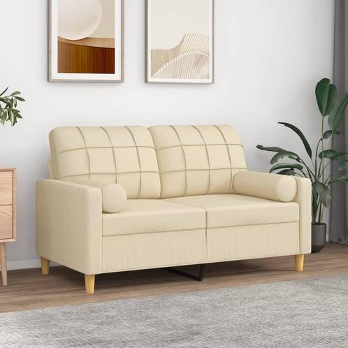 vidaXL Sierkussens 2 st 15x50 cm stof crèmekleurig, Huis en Inrichting, Woonaccessoires | Kussens, Nieuw, Verzenden
