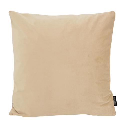Velvet Zand | 45 x 45 cm | Kussenhoes | Velvet/Polyester, Huis en Inrichting, Woonaccessoires | Kussens, Verzenden
