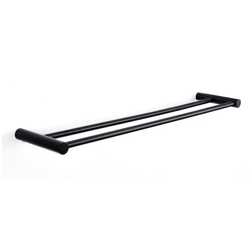 Saniflex black series dubbele handdoekrek 60cm zwart, Doe-het-zelf en Verbouw, Overige Doe-het-zelf en Verbouw, Nieuw, Verzenden