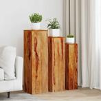 vidaXL 3-delige Plantenstandaardenset massief sheeshamhout, Tuin en Terras, Overige Tuin en Terras, Verzenden, Nieuw