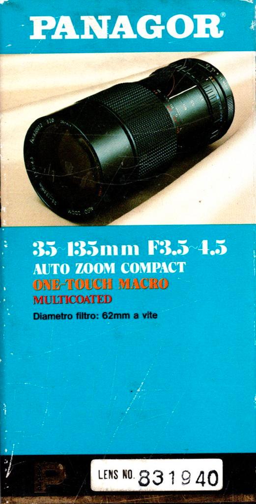 Panagor 35–135mm F/3.5–4.5 Auto Zoom Macro Lens voor Canon F, Audio, Tv en Foto, Fotografie | Lenzen en Objectieven, Nieuw, Verzenden