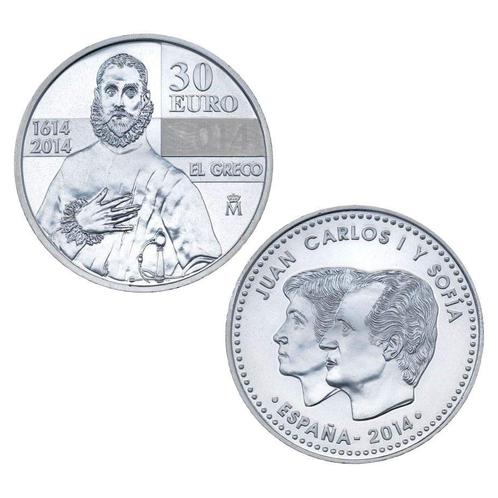Spanje 30 Euro  El Greco 2014, Postzegels en Munten, Munten | Europa | Euromunten, Verzenden
