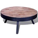 vidaXL Salontafel rond gerecycled teakhout, Huis en Inrichting, Verzenden, Rond, Nieuw, 50 tot 100 cm